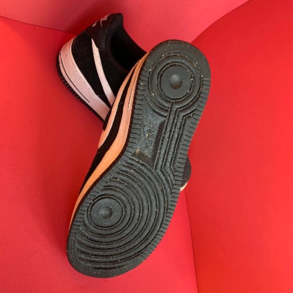 Sz 8.5 Air Force 1 Black Suede Sneakers - Picture 3 of 5